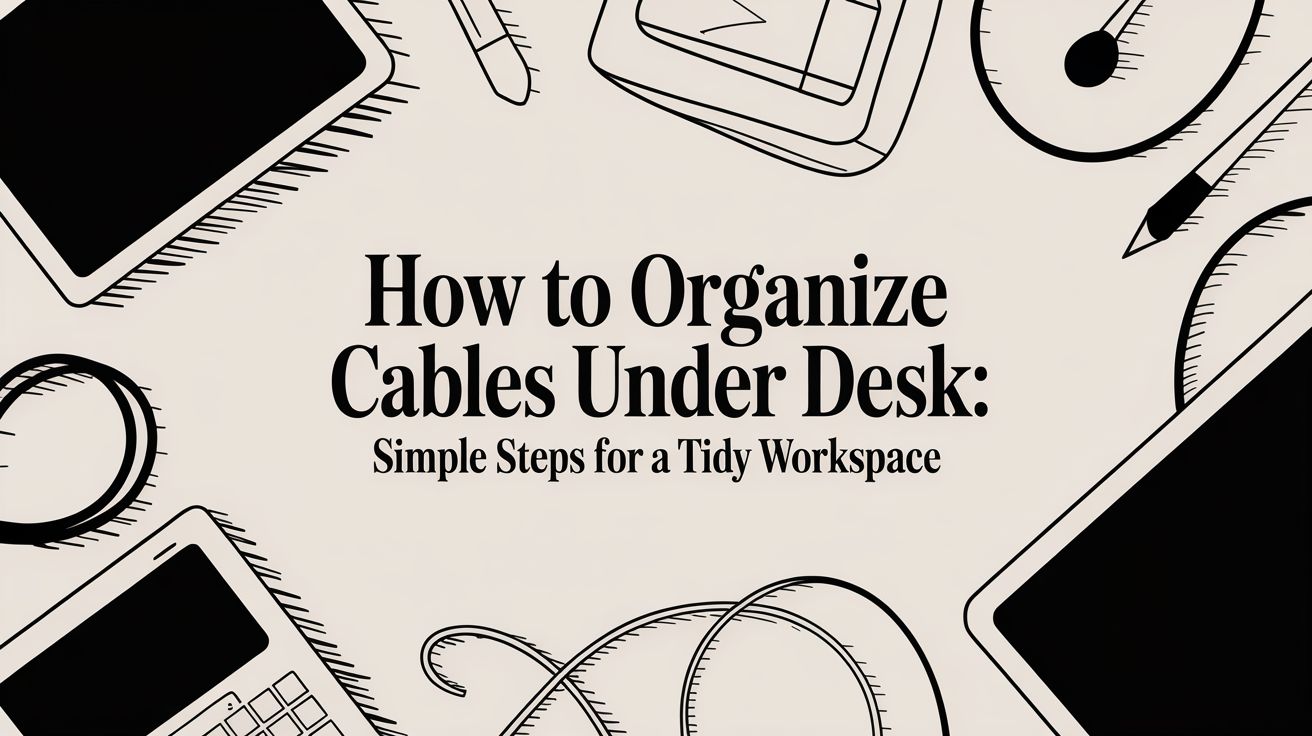 How to organize cables under desk: Simple steps for a tidy workspace