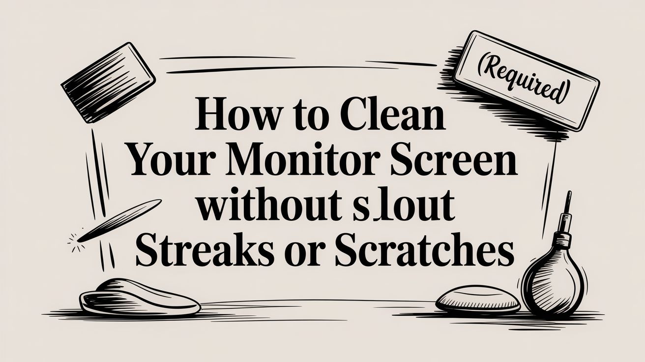 How to Clean Your Monitor Screen Without Streaks or Scratches