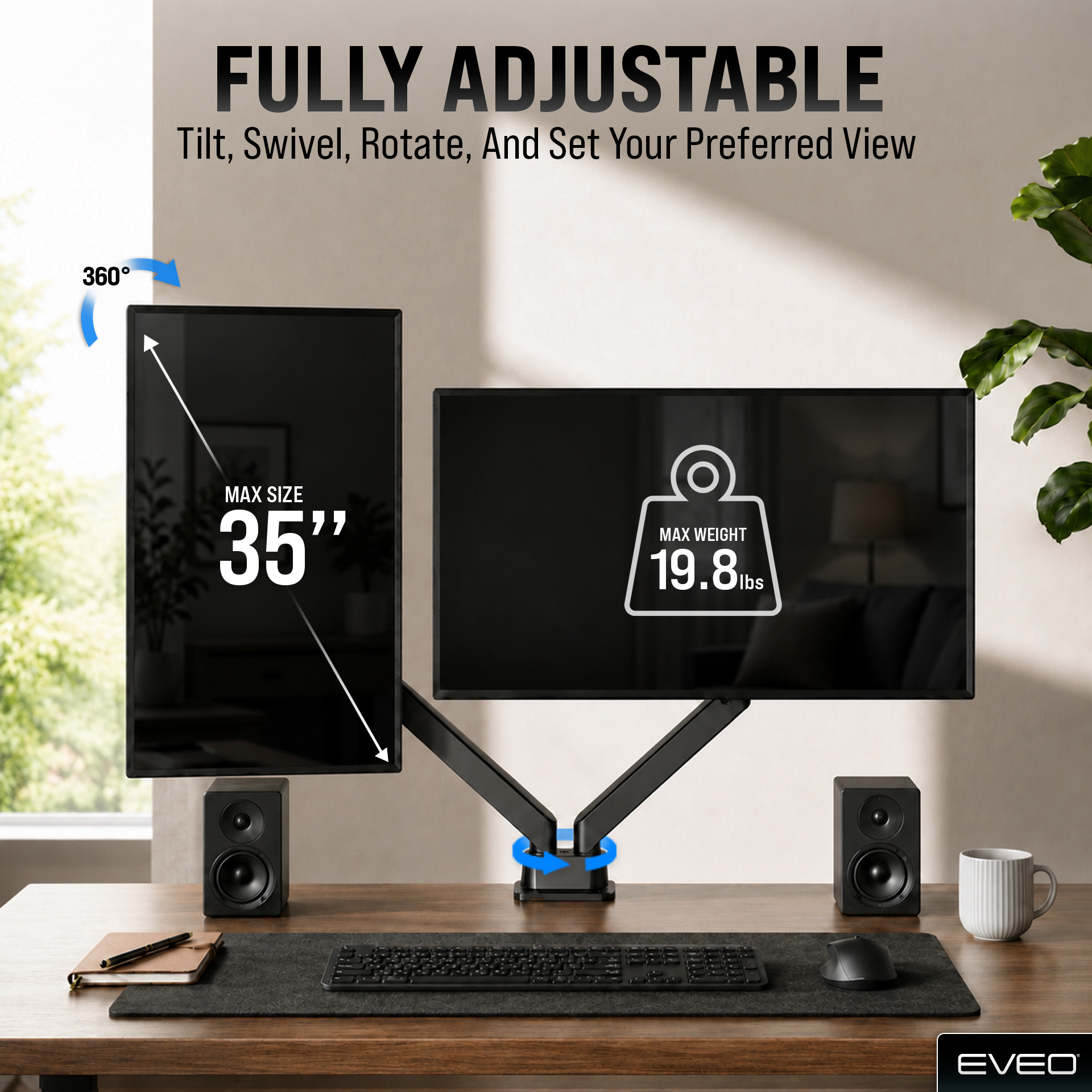 Premium Dual Monitor Mount
