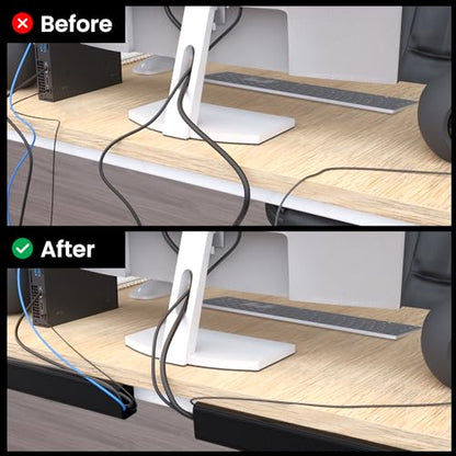 96" J Channel Cable Raceway Kit - EVEO TV