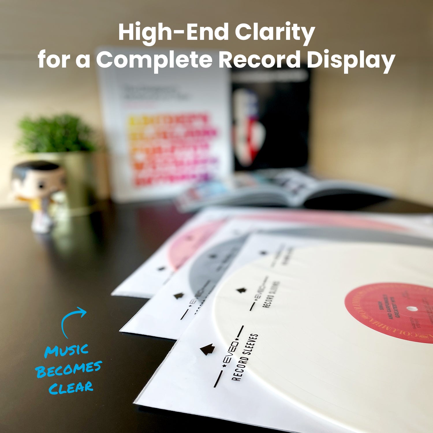 12" Master Vinyl Record Inner Sleeves, Rice Paper - Archival Quality (25-200 Packs) - EVEO TV
