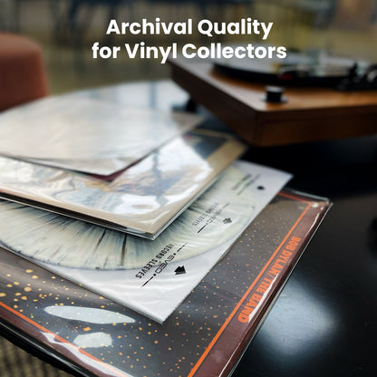 12" Master Vinyl Record Inner Sleeves, Rice Paper - Archival Quality (25-200 Packs) - EVEO TV